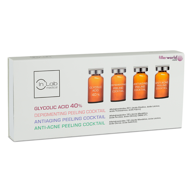 In Lab Medical Glycolic Acid 40% (4 Vials x 5ml)